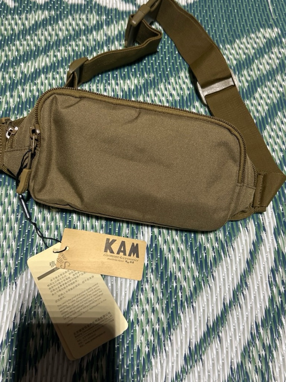 Olive Green Military Men's Sling Bag